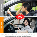2 PCS Bling Car Pillows, Rhinestones Bowknot Bling Car Headrest Pillow, Car Neck Pillow for Driver Cool Relax Necksupport, White Crystal Diamond Car Accessories for Women