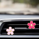 6 Pcs Daisy Flower Air Vent Clip Accessories Air Conditioning Outlet Clip Car Air Freshener Dashboard Accessories Charm Car Inter Decor(3 cm, 3.3 cm,Red, Pink, Black)