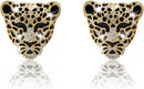 2pcs Bling Leopard Car Air Freshener Vent Clip, Black and Gold Cheetah Print Car Accessories, Sparkly Rhinestones Car Decor for Women