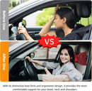 2 PCS Bling Car Pillows,Rhinestones Bowknot Car Headrest Pillow,Car Neck Pillow for Driver Relax Necksupport,Sleeping Travel Support Neck Pillow,Shiny Diamond Interior Accessories for Women,Red