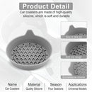 Car Cup Holder Coaster, Silicone Cup Holder Insert, Universal Non-Slip Cup Holders, Car Accessories Interior for Women and Man 4 Pack Gray