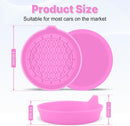 Car Cup Holder Coaster, Silicone Cup Holder Insert, Universal Non-Slip Cup Holders, Car Accessories Interior for Women and Man 4 Pack Pink