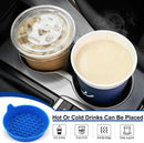 Car Cup Holder Coaster, Silicone Cup Holder Insert, Universal Non-Slip Cup Holders, Car Accessories Interior for Women and Man 4 Pack Blue