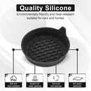 Car Cup Holder Coaster, Silicone Cup Holder Insert, Universal Non-Slip Cup Holders, Car Accessories Interior for Women and Man 4 Pack Black