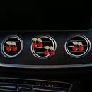 4 Pcs Cherry Car Air Vent Freshener Clip, Rhinestone Car Air Outlet Fragrance Freshener, Bling Cute Automobile Accessories Decoration for Women,Air Fresheners Decor（Odor Random）