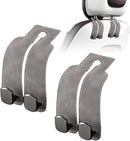 Car Purse Hook Purse Hook for Car Seats Headrest Car Seat Hooks,Heavy Duty Vehicle Organizer for Handbags, Groceries, Purses, Keep Car Tidy (Gray, 2 Pack)