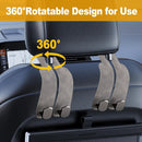 Car Purse Hook Purse Hook for Car Seats Headrest Car Seat Hooks,Heavy Duty Vehicle Organizer for Handbags, Groceries, Purses, Keep Car Tidy (Gray, 2 Pack)