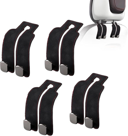 Car Purse Hook Purse Hook for Car Seats Headrest Car Seat Hooks,Heavy Duty Vehicle Organizer for Handbags, Groceries, Purses, Keep Car Tidy (Black, 4 Pack)