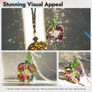 Crystal Four Leaf Clover Car Rear View Mirror Pendant Hanging Ornament for Car Accessories, Backpack, or Bag Decor