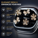 5Pcs Bling Butterfly & Flower Car Air Vent Clips, Rhinestone Car Air Freshener, Luxury Car Interior Decor Accessories for Women