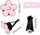 6 Pcs Daisy Flower Air Vent Clip Accessories Air Conditioning Outlet Clip Car Freshener Dashboard Accessories Charm Car Inter Decor(Blue, Pink,White,3/3.3 cm)
