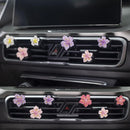 10 PCS Flower Car Air Freshener Vent Clips, Cute Pink Car Interior Decor Accessories, Aromatherapy Car Vent Clips for Women, Universal Car Air Outlet Decoration
