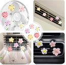 10 PCS Flower Car Air Freshener Vent Clips, Cute Pink Car Interior Decor Accessories, Aromatherapy Car Vent Clips for Women, Universal Car Air Outlet Decoration