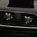Bling Rhinestone Car Air Vent Clip,Dashboard Outlet Clip,Car Air Freshener Vent Clips,Car Air Conditioning Outlet Clip Decorative,Bling Car Accessories Car Interior Decoration Charm,Cute Car Decor (Cute kitten-BK)