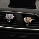 Bling Rhinestone Elephants Head Car Air Vent Clip Dashboard Outlet Clip Air Freshener Vent Clips Decorative Cute Car Decor