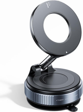 2026 Upgraded Vacuum Magnetic Car Phone Holder 360° Reinforced 96LBS Ultra Suction Cup Phone Mount for MagSafe Cell Phone Holders for Your Car/Gym/Mirror Mount for iPhone & Android