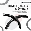 3pcs Universal Carbon Fiber Steering Wheel Cover - Anti-Slip & Segmented Design, Universal 99% Durable Steering Wheel Protector for Men and Women, Car Interior Accessory (Black)