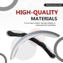 3pcs Universal Carbon Fiber Steering Wheel Cover - Anti-Slip & Segmented Design, Universal 99% Durable Steering Wheel Protector for Men and Women, Car Interior Accessory (White)
