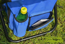 Insulated Cooler Backpack Chair, Folding Stool for Picnic & BBQ Outdoor Camping, Blue