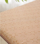 Bamboo Cooling Seat Cushion 50×50cm, Dark Brown Summer Breathable Non‑Slip Chair Pad for Office Desk Chair Car Seat Home Sofa