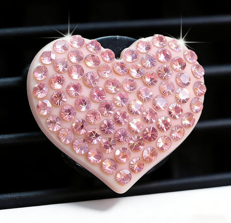 6 pcs Pink Heart Car Air Vent Clips Coquette Cute Girly Car Decor Accessories Interior Aesthetic Decorations Charm Stuff for Women Girl