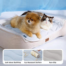 Cooling Mat Medium Size Dog - Q-Max>0.4 Thin Breathable Cooling Crate Pad Indoor for Pet with Chill Cool Fiber as Cooling Topper，Portable Washable Kennel Mat in Outdoor Summer, 29x21, Blue