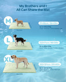 Cooling Mat for Cats, 36"x23" Self-Cooling Dog Bed with Arc-Chill Technology 3.0(QMAX>0.5), Non-Slip Washable Pet Cooling Pad for Small & Medium Dogs, Indoor Outdoor Floor Mat - Green