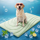 Cooling Mat for Dogs, 59" x 40" Self-Cooling Dog Bed with Arc-Chill Technology 3.0(QMAX>0.5), Non-Slip Washable Pet Cooling Pad for X-Large Dogs, Indoor Outdoor Floor Mat - Green