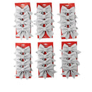 10 Pack Glitter Christmas Bows, Small Pearl Cotton Decorative Bows, Sparkly Bow Ornaments for Christmas Tree, Wreath, Gift Wrapping, Red