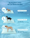 Cooling Mat for Dogs, 36"x23" Self-Cooling Pet Bed - Advanced Arc-Chill Technology 3.0 for Instant Cool, Non-Slip Washable Floor Mat for Small & Medium Dogs, Indoor Outdoor Use - Blue