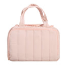 2026 New Quilted Insulated Lunch Bag, Large Capacity Handheld Meal Tote, Portable Thermal Cooler Bento Box Carrier for Office Workers & Students(Pink)