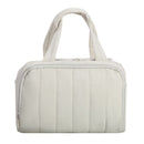 2026 New Quilted Insulated Lunch Bag, Large Capacity Handheld Meal Tote, Portable Thermal Cooler Bento Box Carrier for Office Workers & Students（white）
