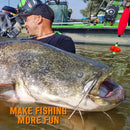 Pre-Tied Catfish Rig System, 23 Inch 55LB Santee Cooper Catfish Float Rig with Adjustable EVA Slip Float and High Carbon Circle Hooks 5/0 6/0 8/0, Ready-to-Fish for River and Bank Fishing(Cigar Float-8/0Hook * 6PCS)