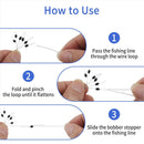 240 Pieces Middle-Sized Fishing Rubber Bobber Beads Stoppers 6 in 1 Black Float Sinker Stops