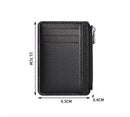 7 Slots + Zipper Compartment Top Grain Leather Card Wallet | Hidden Large Capacity ID License Cash Coin Purse for Aussie Everyday Use