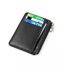 7 Slots + Zipper Compartment Top Grain Leather Card Wallet | Hidden Large Capacity ID License Cash Coin Purse for Aussie Everyday Use