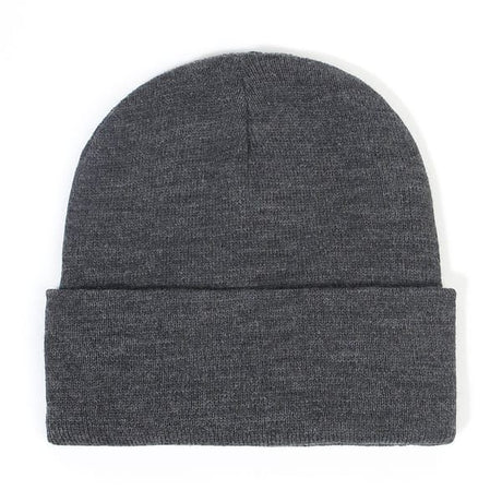 Hat - Knitted hat - Winter hat - Warm hat - Hat with satin lining - warm winter hat - knitted winter hat with fold-over brim - silk lining - soft knitted hat - warm and comfortable - for men and women - grey