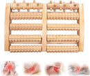 Wooden Foot Roller Massager, Natural Wood Foot Massage Roller Tool for Plantar Fasciitis Relief, Foot Pain Sore Arch Relief, Portable Foot Massager for Men Women Home Office Use
