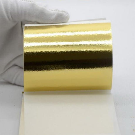 24K Champagne Gold Leaf Sheets, 100 Sheets Imitation Gold Foil Papers for Art Craft, Resin, Gilding, Furniture Repair, DIY Nail Art, Painting & Home Decoration