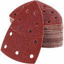 60pcs Triangle Sanding Pads for Bosch PSM 100A / PSM 160 / PSM 200 AES / PSM 18 / PDA 180, 105×152mm Hook & Loop Sandpaper Assorted Grit 40/60/80/100/120/180 for Multi-Sander