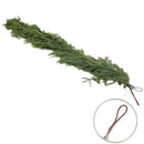 270cm Extra Long Lifelike Real Touch Norfolk Pine Swag Garland, Dense Full Soft Rubber Cypress Pine Vine, Large Neutral Green Christmas Mantel Greenery for Australian Farmhouse Holiday Styling