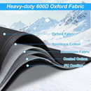 600D Oxford Car Windshield Cover, All Season Windshield Sun Shade & Snow Frost Protector, Waterproof Dustproof Heat Insulation Front Screen Cover with Storage Bag for Sedan SUV