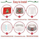 Christmas Tree Collar, 48 Inch Foldable Christmas Tree Skirt Ring, Santa Leg Design Xmas Tree Base Decoration
