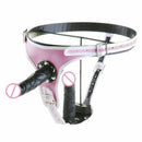 House Of Dasein Pegging Kit Pink Panties Black Realistic Dildos Strapon Harness - Black