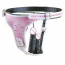 House Of Dasein Pegging Kit Pink Panties Black Realistic Dildos Strapon Harness - Black