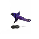 House Of Dasein 8 Inch Harness G Spot Vibrator Dildo Dong Strapon Belt Pegging Kit - Purple