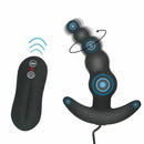 House Of Dasein Anal Beads Vibrator 10 Speeds Remote Prostate Massager Butt Plug - Black