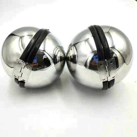 House Of Dasein Metal Handcuffs Sensory Deprivation Mitts Bondage Fetish Restraints - Black - Female