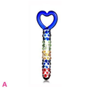 House Of Dasein 12 Styles Dildo Smooth Glass Anal Beads Double Ended Dong Butt Plug - Style A