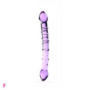 House Of Dasein 12 Styles Dildo Smooth Glass Anal Beads Double Ended Dong Butt Plug - Style F